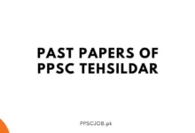 Past Papers of PPSC Tehsildar