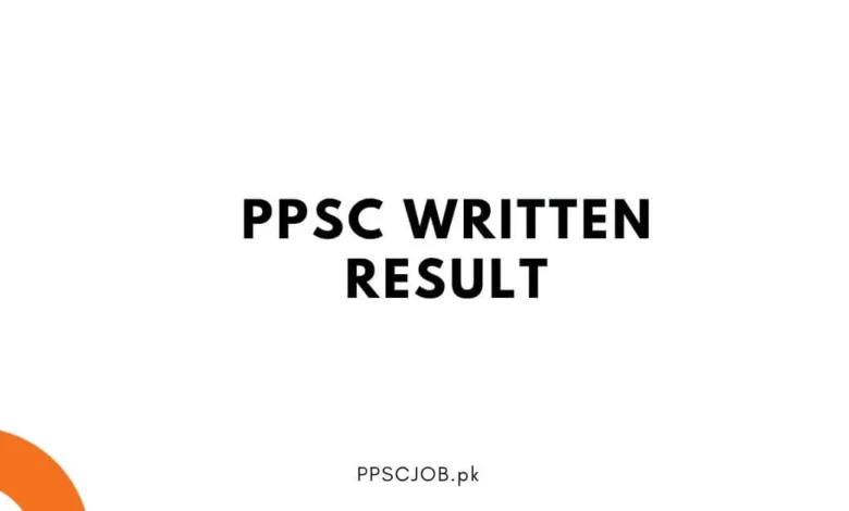 PPSC Written Result