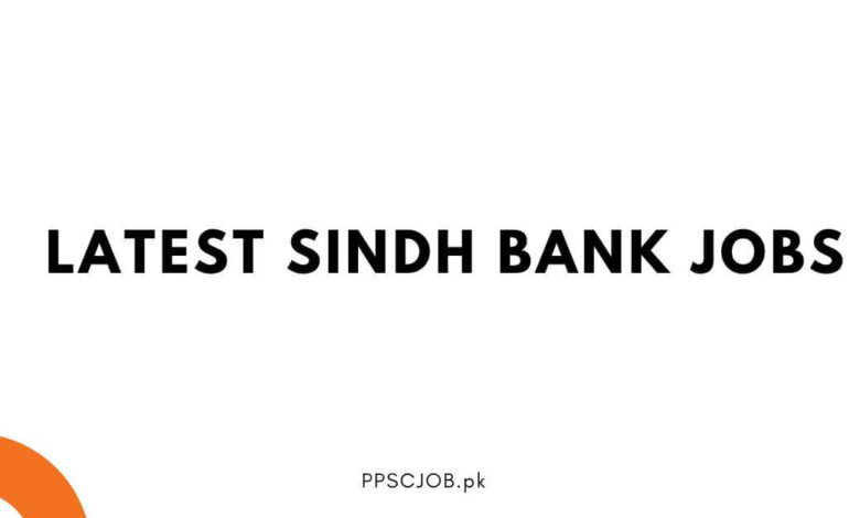 Latest Sindh Bank Jobs