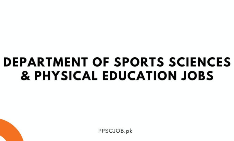 Department of Sports Sciences & Physical Education Jobs