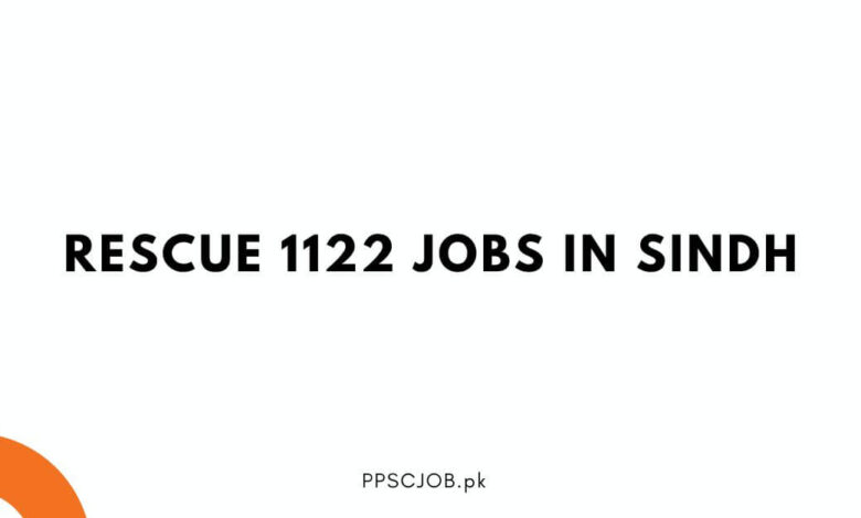 Rescue 1122 Jobs in Sindh