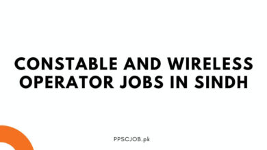 Constable and Wireless Operator Jobs in Sindh